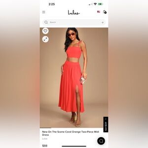 Two piece midi dress